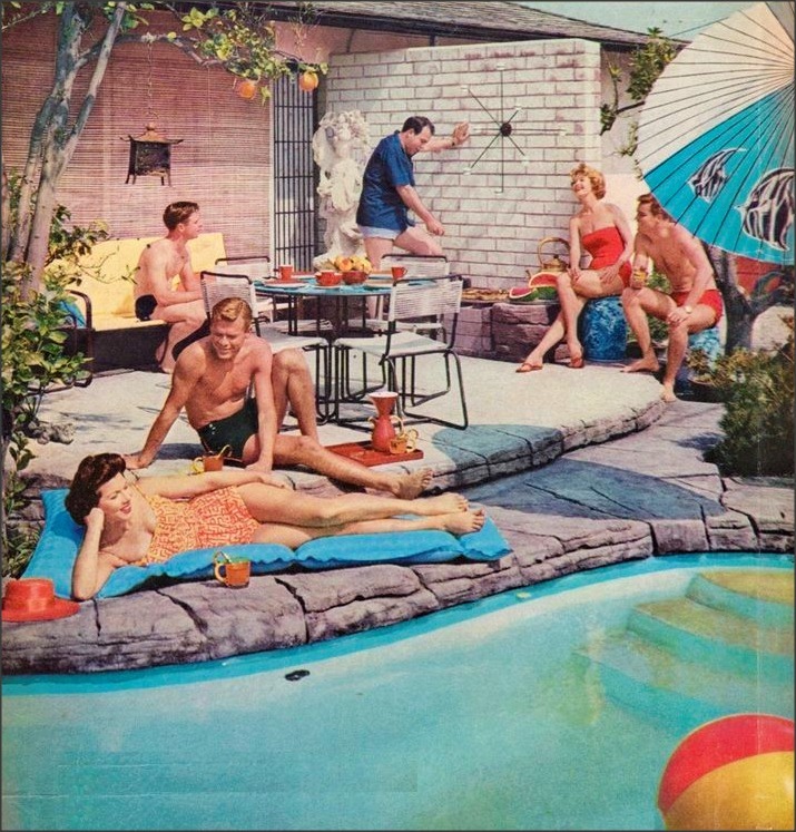 1950sunlimited:  Pool Love via 