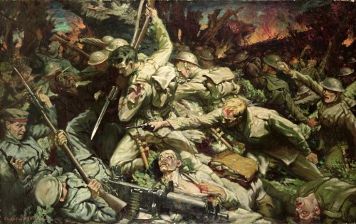 The Welsh at Mametz Wood, Christopher Williams, 1916-17