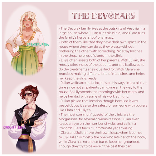 dreamer-rena-artz: The Devoraks! Julian and Clara 20 years later, I showed you Lily all grown up las