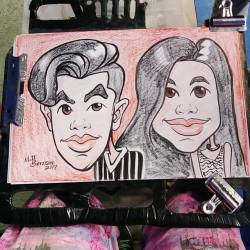 Doing caricatures at Dairy Delight! #caricature