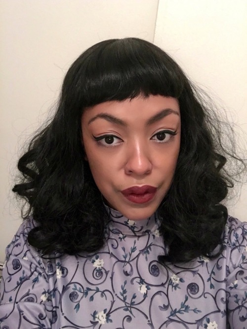 zizziswardrobe: Tryna be about this black pin-up look whiIe I grow my hurr out  Also this cute vinta