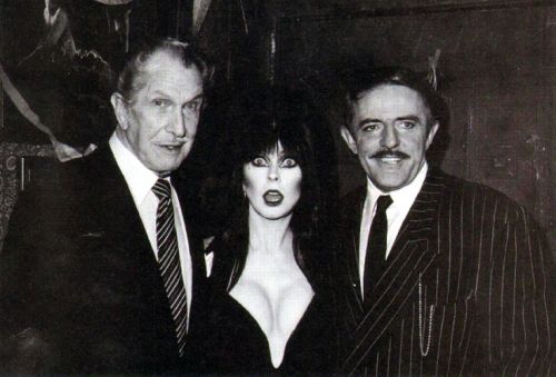 elviratheshow:Vincent Price, John Astin & Elvira 