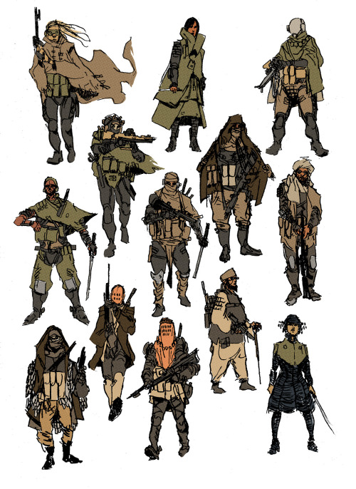 drawforbroke:  Character concepts inspired by Frank Herbert’s DUNE. 