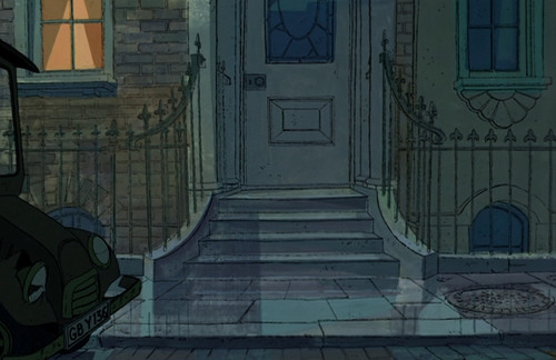 scurviesdisneyblog:101 Dalmatians backgrounds by Walt Peregoy (x)