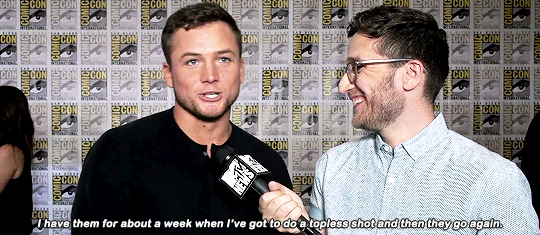stephen-amell:  Taron Egerton at Comic-Con 2017 | MTV News