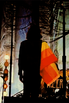 hozieredits:Hozier with a pride flag during Take Me To Church || Las Vegas, NV - April 7, 2019