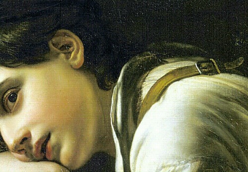 Detail (1/x) of A Young Gardener (1817), by Orest Kiprensky.
