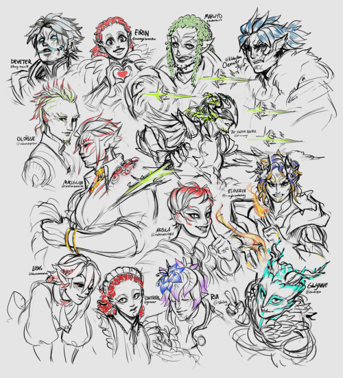 I Drew A Bunch Of Sylvaris! Thank You To Everyone Who Sent Me Theirs!