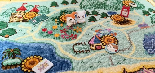 It’s finally done! For months now I have done nothing but work on this cross stitch of the map from 