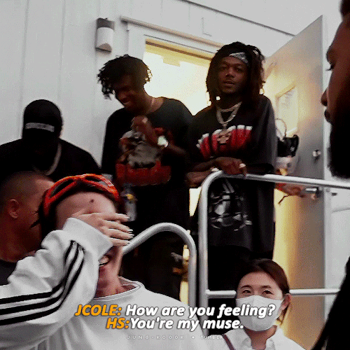 Hobi’s Reaction To Meeting J Cole 🥹 