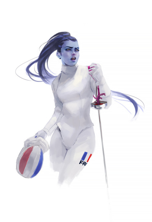 I miss fencing, and I miss playing Overwatch.Made her a lefty, just because I am one lol.