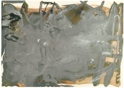 ochyming:Joseph Beuys 1921-1986 HOGAN, 1959    oil and pencil on paper   21 x 29.5 cm. | 8 ¼ x 11 5/