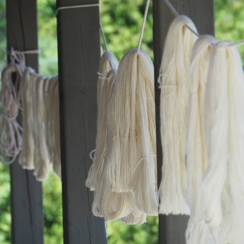 Before. . . . #fibers #fiberart  #weaving #loom #yarn #yarnart #dying #yarndying #tiedye #tapes