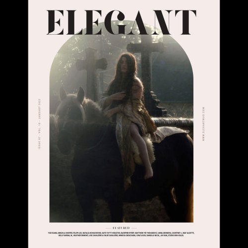 #Cover @elegantmagazine January 2022 (version 1) with the #fabulous Chloé @crinierefollePhotograph