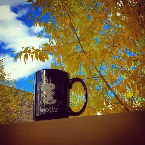 Gorgeous autumn day in #utah #snoopy #lovecoffee #parkcity