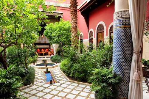 Moroccan courtyard garden