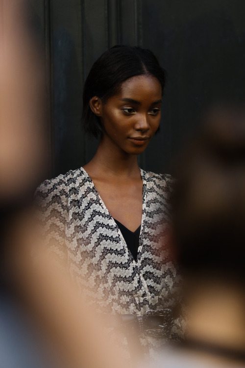 maryamele: Tami Williams outside Maison Valentino Paris Fashion Week AW17 Haute Couture