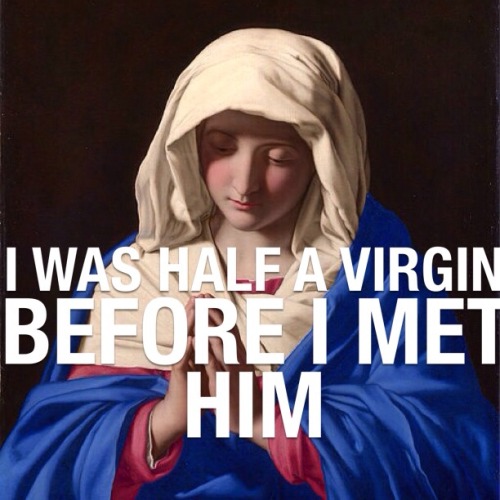 It looks like Sassoferrato’s Virgin Mary is still having a really hard getting over her break 