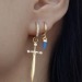 fridayiminlovemp3:dangle sword earrings my beloved <3