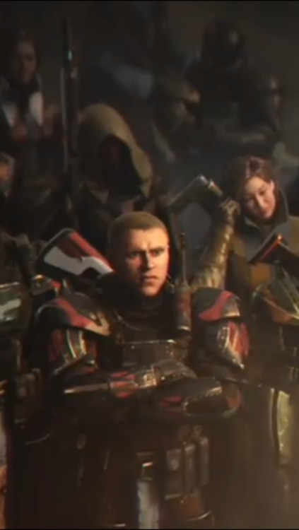 ask-cayde-6:  ask-cabal-ghaul:  ask-eris-morn:  ask-tevis-nightstalker:  This Titan was the best character in the trailer ok?? idk what y'all are talking about. What is his name?? I might just call him Zachary the Titan  Also?? Is that Xur standing behind