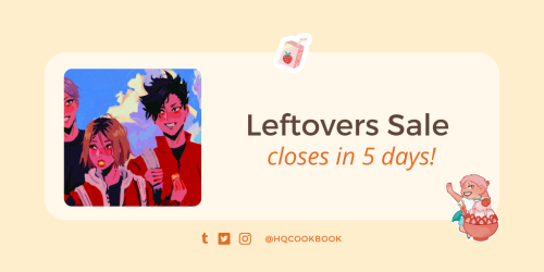  LAST 5 DAYS FOR LEFTOVER SALESOnly five days left before leftover sales for Taberu on 23:59 GMT+8 o