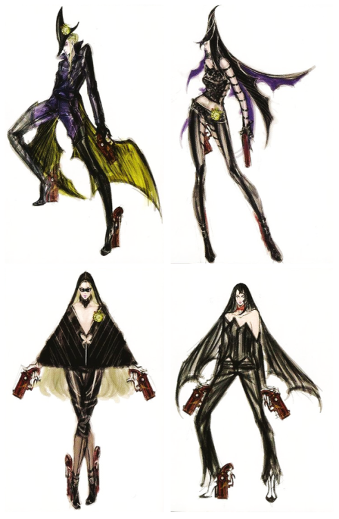 charactermodel: Bayonetta character concepts - part 1