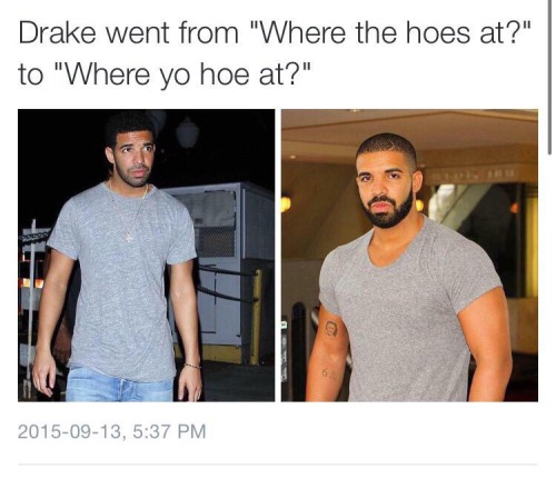 mildishcambino:  joshmidnight:  carloanton:  goodness. lol  drake “the rock” johnson i’m deadddd  He’s slowly looking like Suge… 