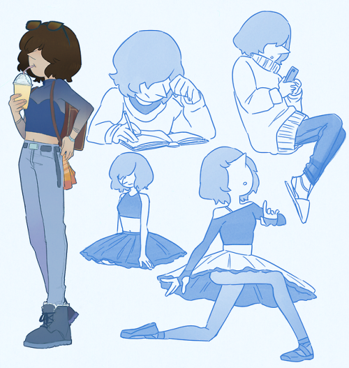 alesshi: Extra:Human ballerina Blue pearl.Can she see when she doesn’t have gem magic? We&rsqu