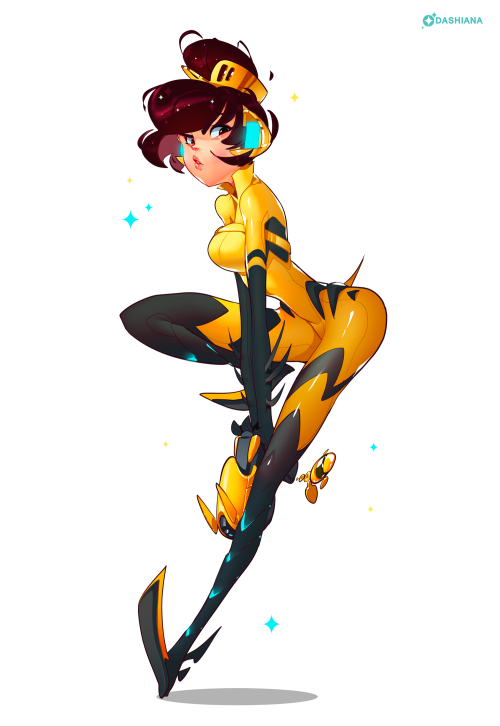 dashiana: Finished working on this B.Va! :&gt; The mech is kind of a loose interpretation so it&
