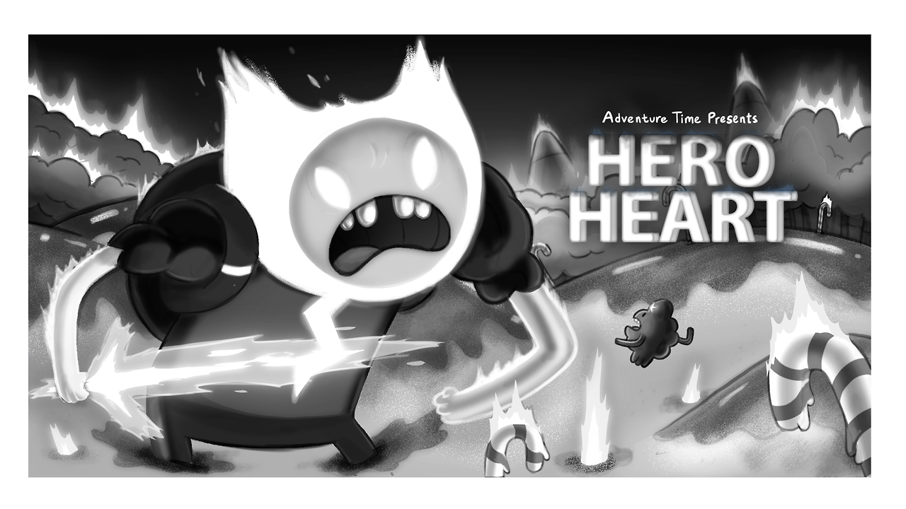 Hero Heart (Elements Pt. 7) - title carddesigned and painted by Benjamin Anderspremieres