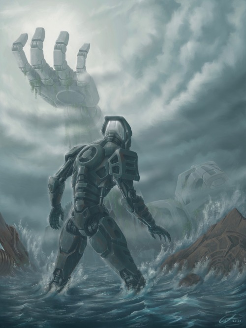 Was Super Inspired By As Above, So Below And It’s Cover Art To Paint Something Bionicle Again. Both