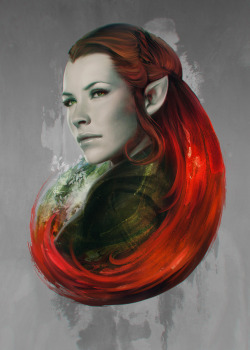 herochan:  Head of Elven   Prints available