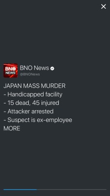 naeril:  ayellowbirds:  trickstarbrave:  I have no more words anymore. One of the worst attacks and mass murders committed in Japan, and it was committed against the disabled.  Everyone just wants us dead. To vanish. Anywhere we are. Even the people who