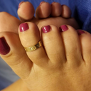 lefty10201020:  #wife #toes #feet #toe ring #sandal 