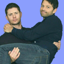 novaks:  jensen and misha coming out of the bathroom together like 