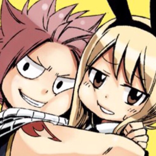 some-random-incorrect-quote-blog:Happy: I hope Lucy’s not mad. Last time we saw her you left her with nothing but a note.Natsu: Yeah, yeah. But how does my hair look?Happy: Hmm… Well, it could be more up. Who are you trying to impress, anyway? Lucy?*Natsu