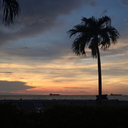 simplyskypics: Salmon in the blue.  Cartagena. January 14, 2018 6:05 p.m.  