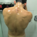 erick0794:  spychilehetero:  uclajacker:Gym shower  