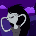 a-deb:       Um… You mean this dork?   Because Marceline is probably sneaking up there to have super gay sleepovers with PB a romantic evening in with the princess…   Just sayin’.    