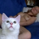 Eight Minutes In, Possibly The Most Epic Cat Appearance In Amateur Porn History.