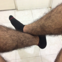 hairyleggedboy:  Me playing with my friend  I love this hair