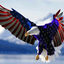 eagles-and-american-flags