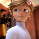 mad-lyinlove:  Chat: Can’t you at least tell me who the guy that’s stolen my lady’s heart is?Ladybug: Ugh fine. It’s Adrien Agreste, ok?Chat: