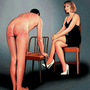 sandalsandspankings:Severe punishment caning. He’ll certainly learn a lesson!