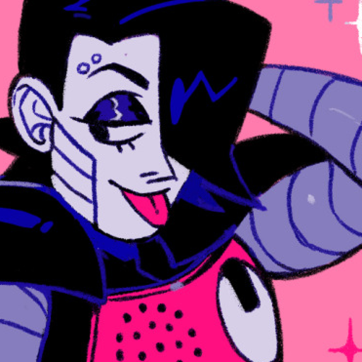 defyingeschaton:  best mettaton EX headcanons: hair is actually solid metal 3-fingered mickey mouse-esque hands no elbows, just straight up noodle arms is missing an eye and has his hair covering it up because alphys is one of those artists that suck