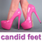 Candid feet and high heels