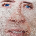 sarcastic-and-witty-username:  My friends got me the best (and worst) present everIt’s one of those sequin pillows where you can turn the sequins. And this is how they look like from both sides.Please someone make it stop.Nic Cage is haunting me in