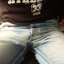 hornygayhound:  Wanking over your jeans - The Best Feeling Ever. 