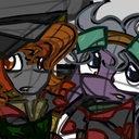 jumblescarf:  ask-rustygears:  jumblescarf said: Dandere gay pony ship of Rusty/Jumbles,