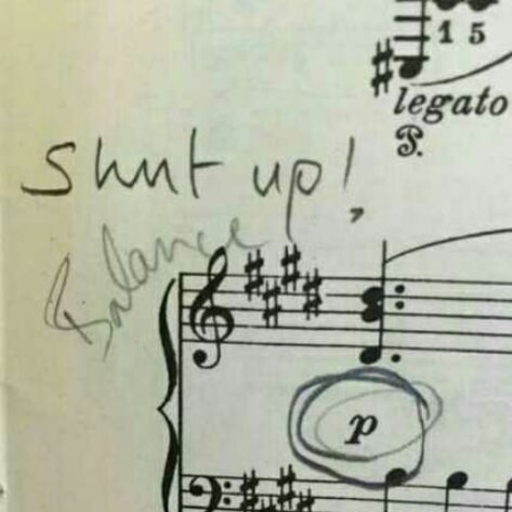 Silence please, Mr Writer